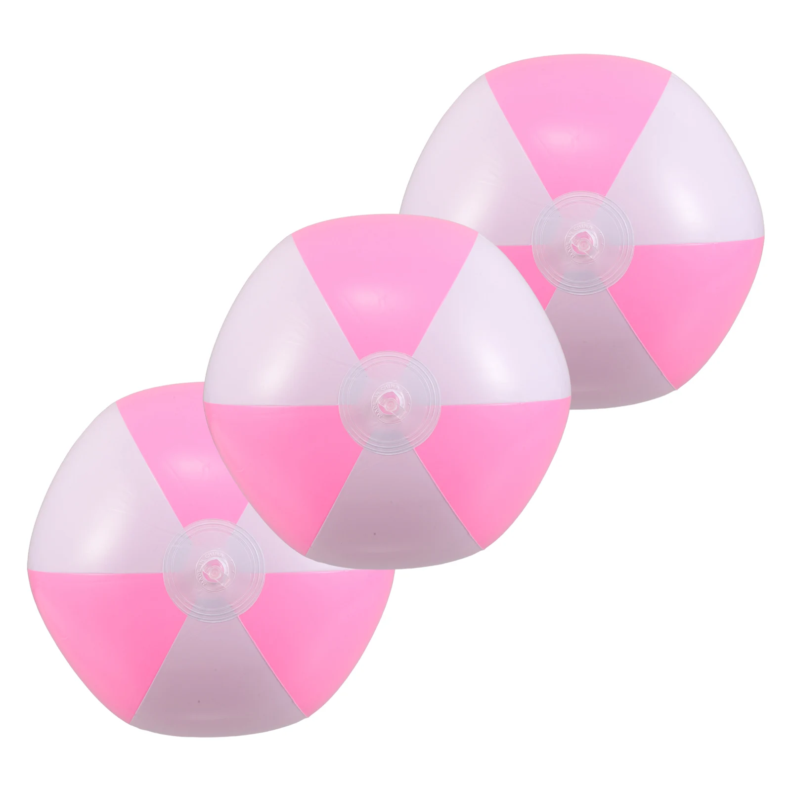 5 PCS Two-color Inflatable Beach Ball Party Pool Balls Outdoor Hawaiian Tropical Decor