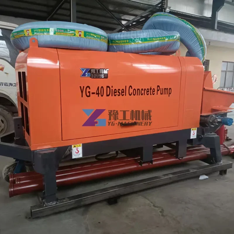 High Quality 35M3/H Concrete Batching Pump Remote Drive Mini Portable Concrete Pumps