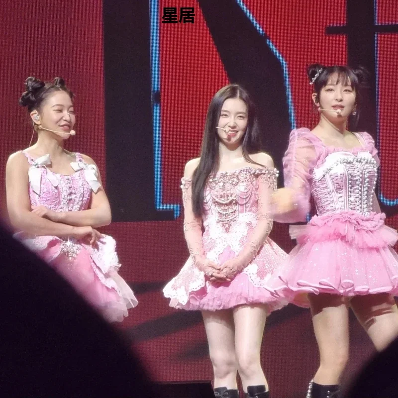 Vêtements de danse Jazz Kpop rose, robe licou, discothèque, Costumes de scène de chanteuse, tenues de Festival de groupe pour femmes coréennes, Rave, nouvelle collection