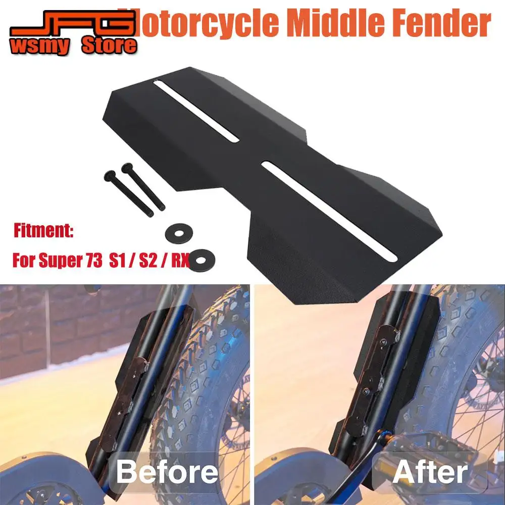 Motorcycles Accessories Middle Mud Fender Mudguard Plastic Kits For Super73 Super 73 S1 S2 RX Off-Road Electric Motocross Moto