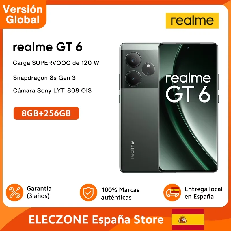 Global Version realme GT 6 GT6 5G Smartphone 6.78