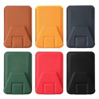 PU Leather Mag Safe Wallet with Stand Magnet Magnetic Phone Cover Case 6 Colors Sticky Cellphone Pocket for iPhone 13 12 Pro Max