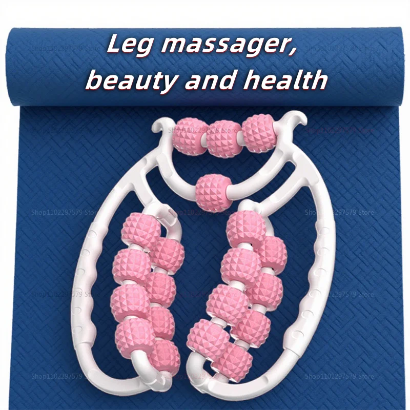 مدلك الساق بمشبك حلقي لتخسيس العجل واسترخاء العضلات وأسطوانة العجن مثالية لمعدات تمارين اللياقة البدنية في صالة الألعاب الرياضية المنزلية