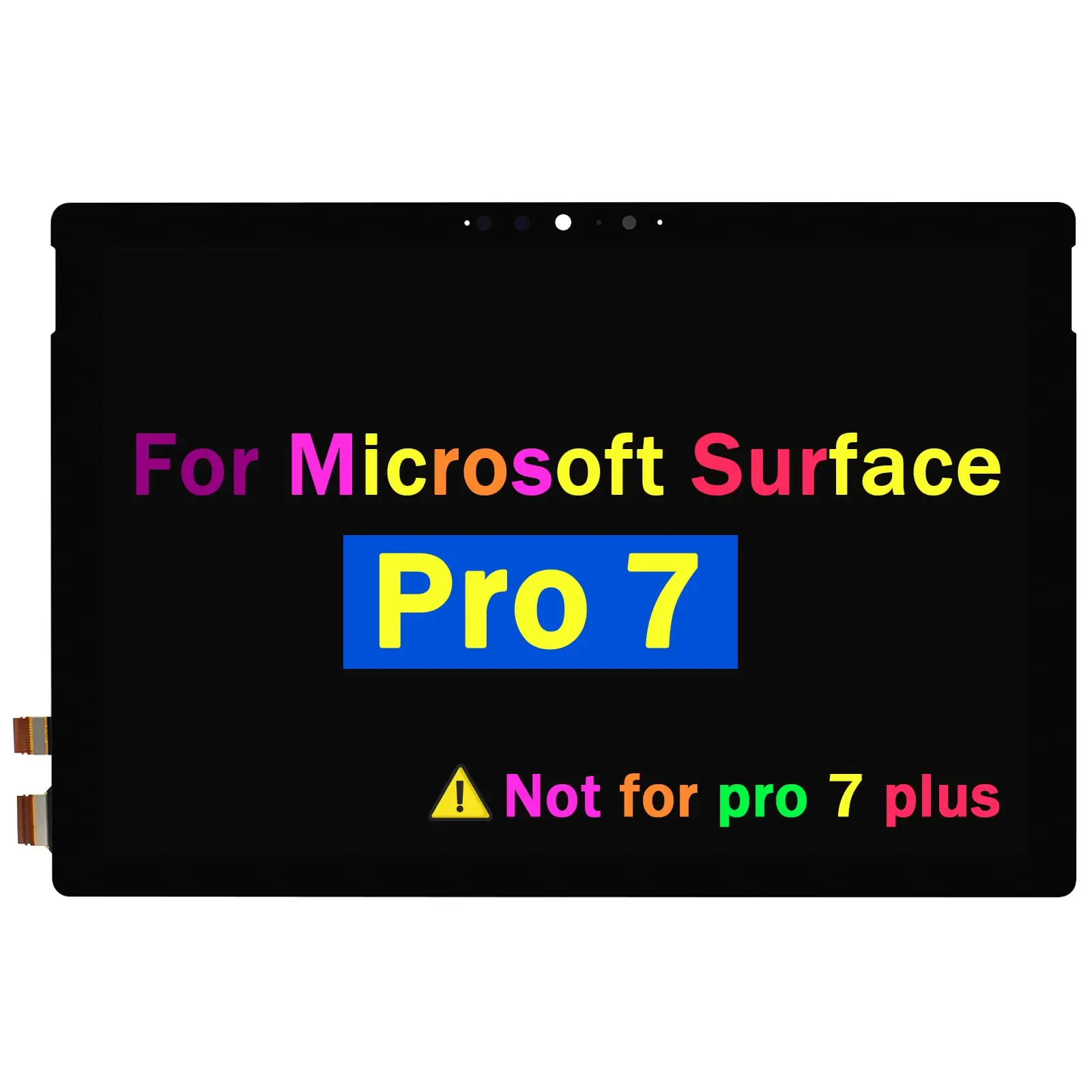 For Microsoft Surface Pro 7 LCD Screen Replacement 1866 12.3inch LCD Display Touch Screen Digitizer Full Assembly Repair Parts