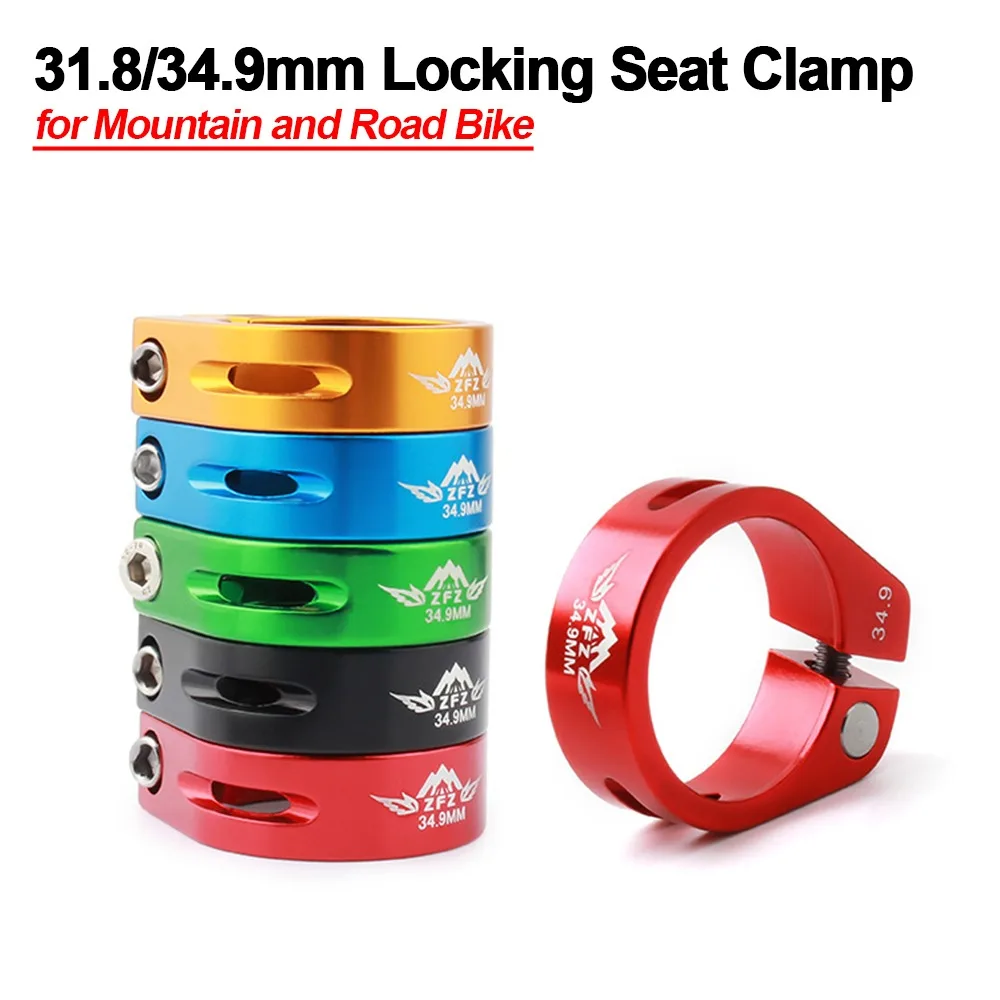 

Bike Seatpost Clamp 31.8mm 34.9mm Quick Release Clamp MTB Road Fixed Bike CNC Aluminum Alloy Seat Post Clamp