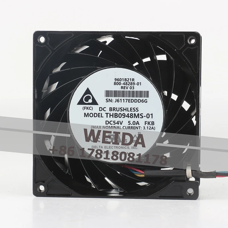 

New Delta DC54V 5.0A AC EC 9056 temperature control 9CM THB0948MS-01 Large air volume PWM 90X90X56MM Cooling fan