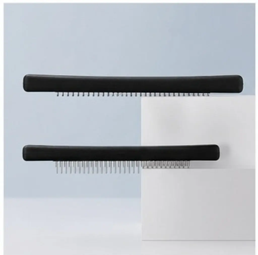 2Pcs Stainless Steel Paint Brush Comb Plastic Handle Texture Tool Multi-Functional Edge Painting Tool for Artists DIY Wall