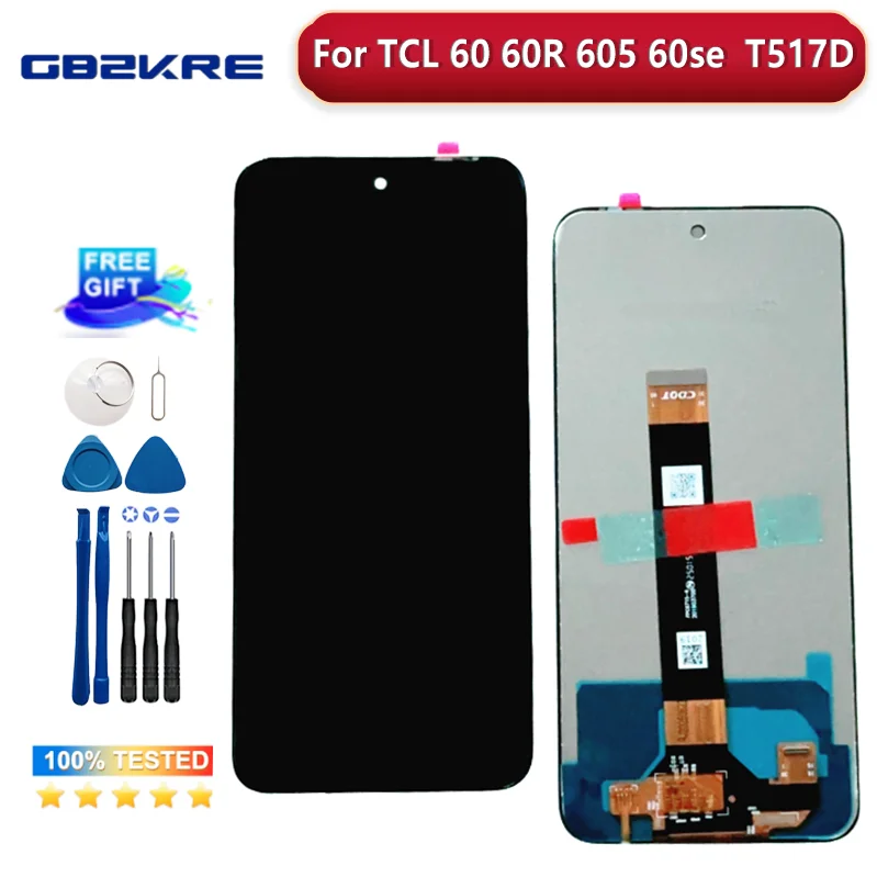 6,8 "Original para TCL 60 60R 60SE 605 60 SE NxtPaper marco de pantalla LCD Digitalizador de Panel táctil para pantalla TCL 60 SE NxtPaper