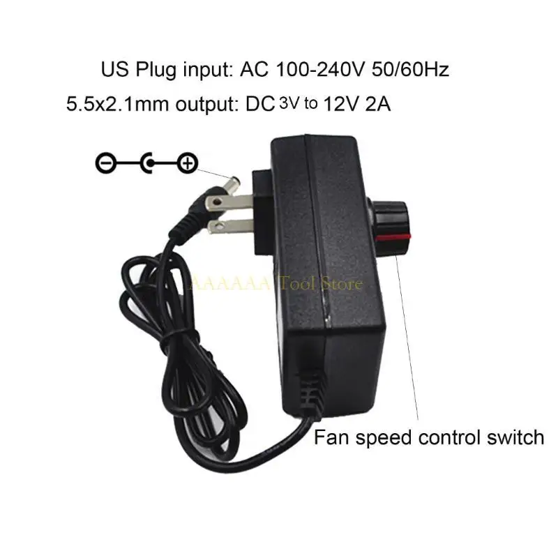 

A2BE US Plug BBQ Fan Air Blower 12V Adjustable Speed Starter Cooking Blower