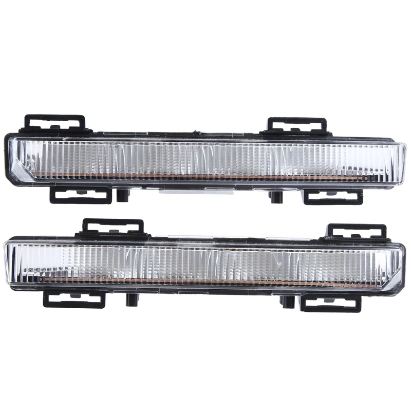 

1Pair Car Front Bumper Light 2049064802 2049064902 For MERCEDES-BENZ C-CLASS W204 S204 07-14