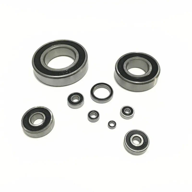 10pcs/Lot Deep Groove Ball Bearing 6000 6001 6002 6003 6004 6005 6006 2RS Rubber Sealed  Bearing Steel Miniature Bearing Metal