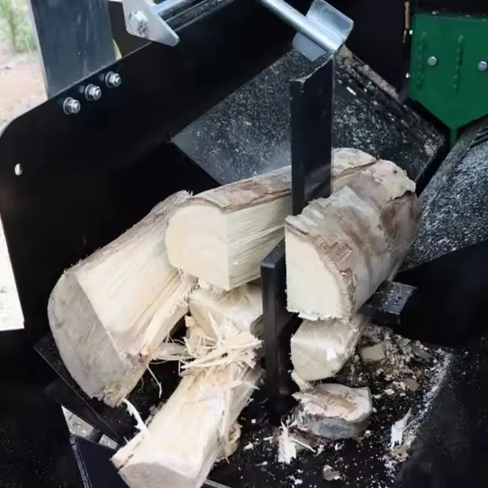 Electric Firewood Processor Automatic Log Cutting and Split Machine