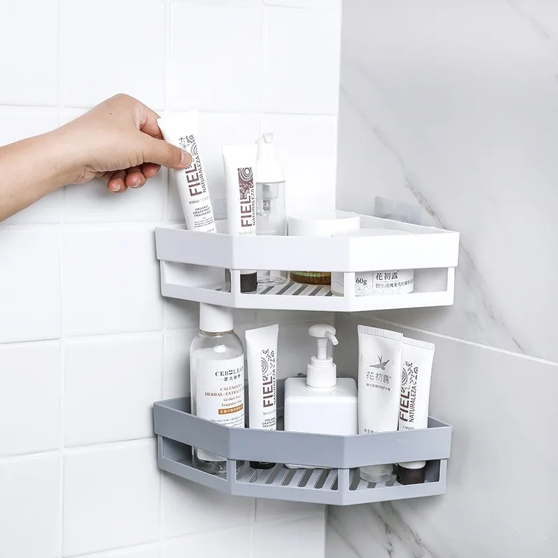 Shelf Bathroom Shelf Organizer Toilet Shampoo Gel Storage Basket Decoration Bathroom Corner Shower Shelf Rack Holder Accessories