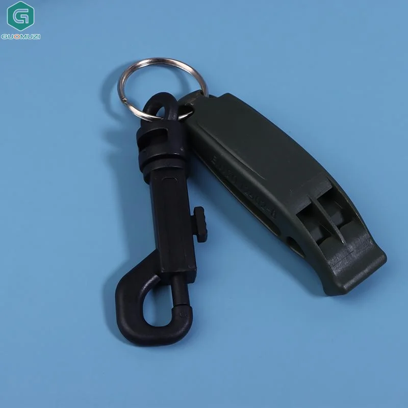 

2pcs Emergency Whistle Safety Survival Whistle Signaling Whistle With Hook For Outdoor Camping Hiking