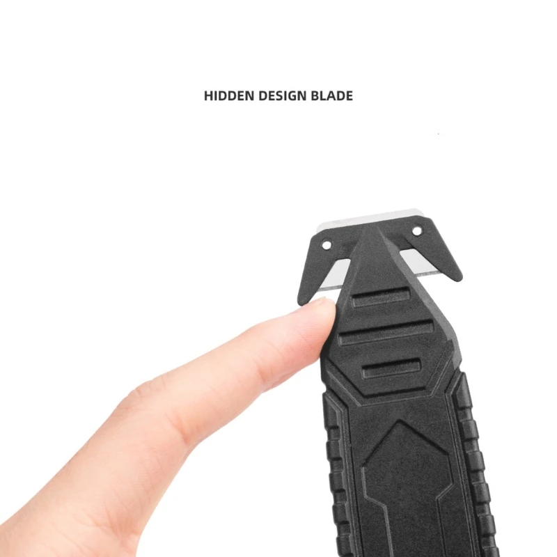 قاطع صندوق احترافي X6HB مع مكشطة وقبضة مريحة وقاطع أمان للمهام الصناعية للمكتب المنزلي