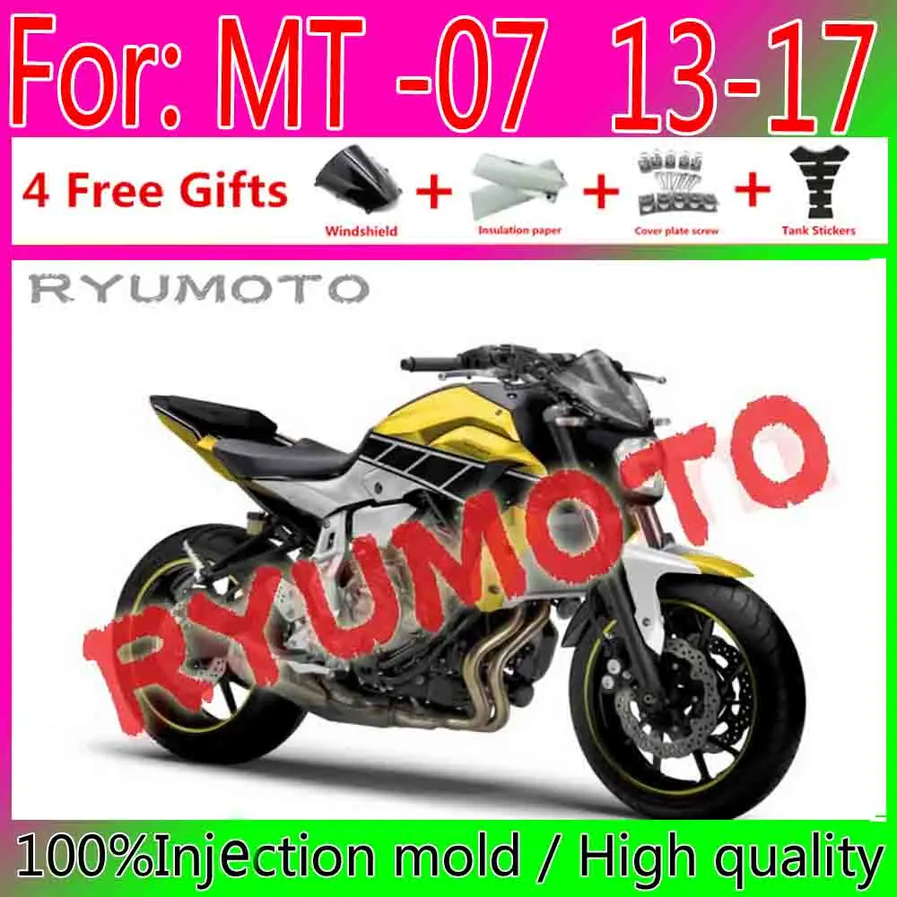 NEW Full Fairing Bodywork Kit Fit For Yamaha MT07 FZ07 MT-07 2012 - 2017 MT FZ 07 2013 2014 2015 2016 ABS fairings