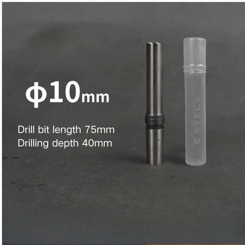 2Pcs Hollow Paper Drill Bits Straight Shank For Punching Machine 2.5-10 mm Hole Punching Diameter Specific For Papers