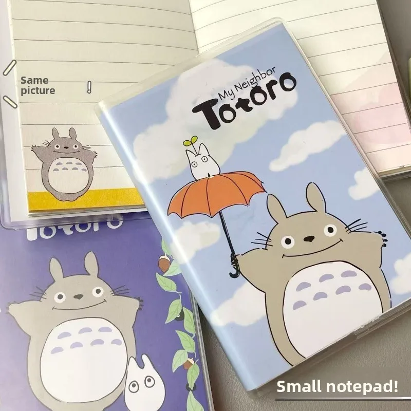 My Neighbor Totoro Student Journal Notebook Mini Portable Pocket Notepad with Soft Cover Lightweight Daily Memo Book