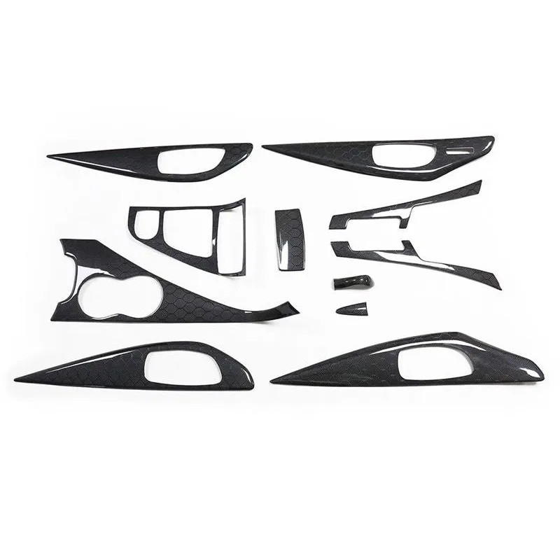 

Q50 Q50L Honeycomb Carbon Fiber Interior 11-Piece Set of Carbon Fiber Display Back and Front Door 2014