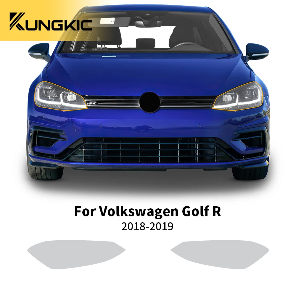 

KUNGKIC PPF for Volkswagen Golf R VW 2018 2019 8.5Mil Pre Cut Paint Protection Film Transparent Headlight Rearview Film Sticker