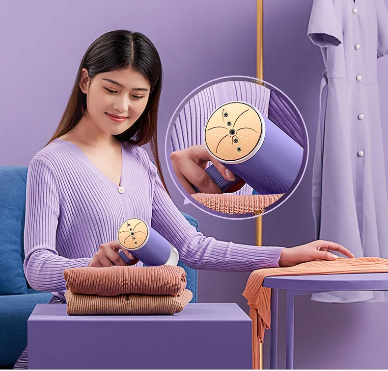 2026 New Handheld Steam Iron Foldable Garment Steamer Hanging Ironing Home Travel Clothes Ironing Machine with Hair Ball Brush