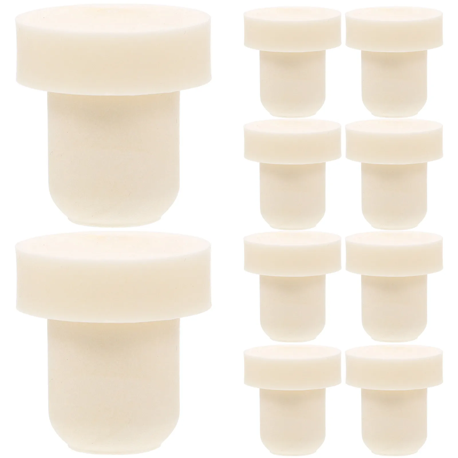 10Pcs Decorative Wine Stoppers Wine Bottle Sealing Plugs Strong Flexible Material Prevent Taste Change Easy Cleaning Long Term