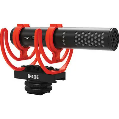 Rode VideoMic GO II Mikrofon Studio profesional, Mikrofon untuk ponsel PC, kamera DSLR, Streaming Audio Video portabel