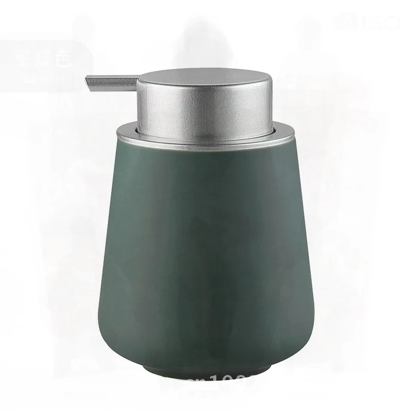 Amazon Explosions Ceramica Gomma siliconica Vernice Sensazione Schiuma Disinfettante per le mani Confezione Press Sub-Pack Shampoo Mousse da bagno Set da due pezzi