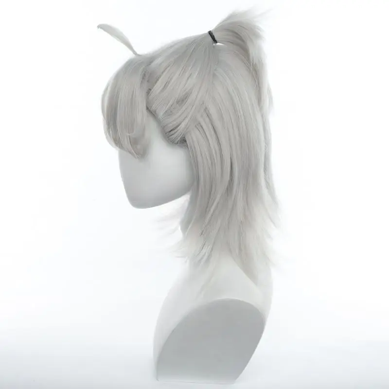 Peluca de cosplay de colaboración The Qufth Persona Prisoner B Duck Rice, la segunda ola de pato amarillo, estilo medio cola de caballo