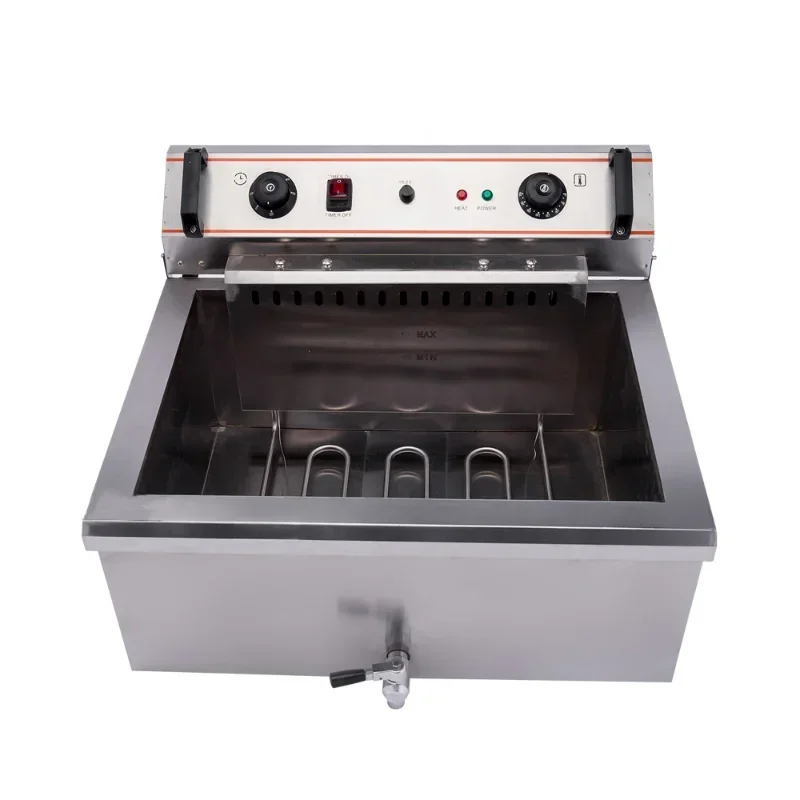 

for 30L Time-changing commercial Luxury Desktop Single Tank Electric Fryer chicken meat donut fryer Restaurant Home Equipment