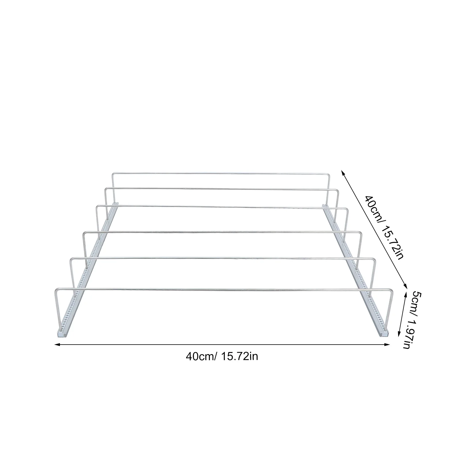 رف مشروبات الثلاجة المنظم لتخزين زجاجات مياه الصودا، زيادة مساحة رف الفريزر وحامل المشروبات #3