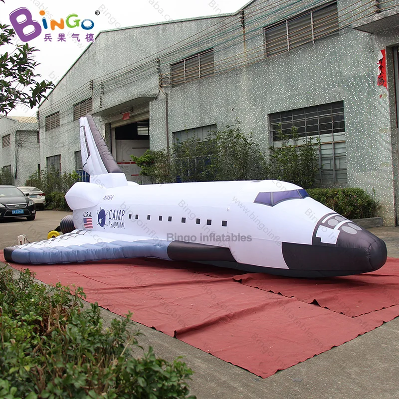 Large 8m/ 26ft Length Inflatable Spaceship Realistic Spacecraft Model Stage Event Decoration Space Shuttle Balloon Plane