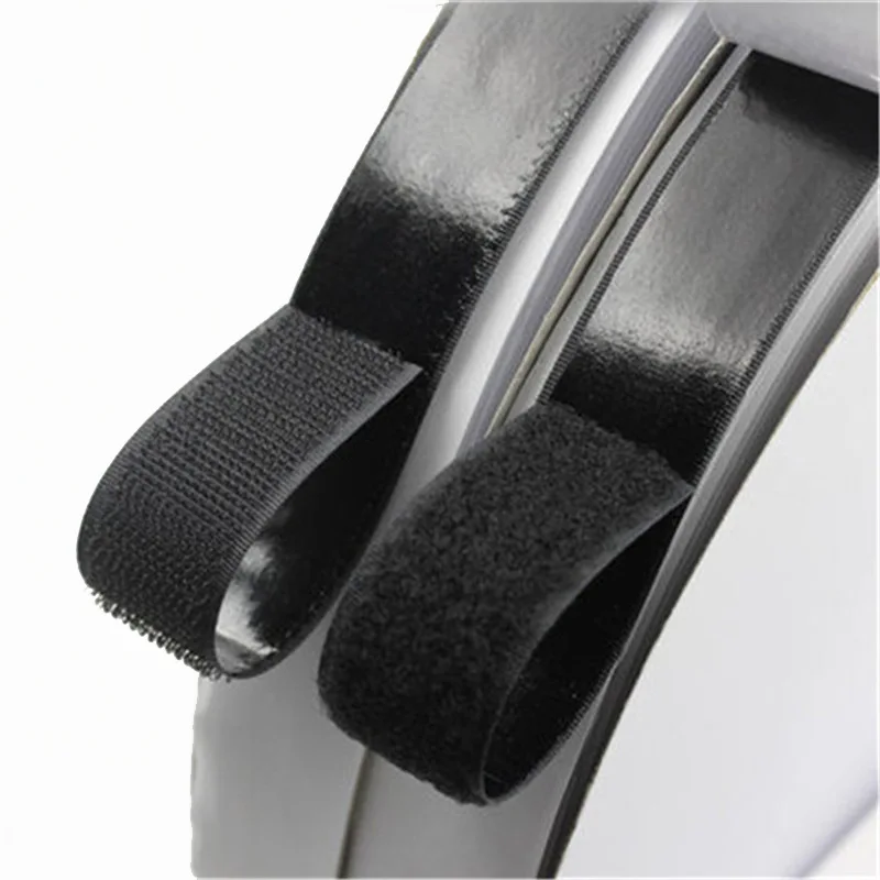 1 Meter  волшебная палочка White Black Tape with Glue Strong Self-adhesive Nylon Sticker Screen velcroers Decoration