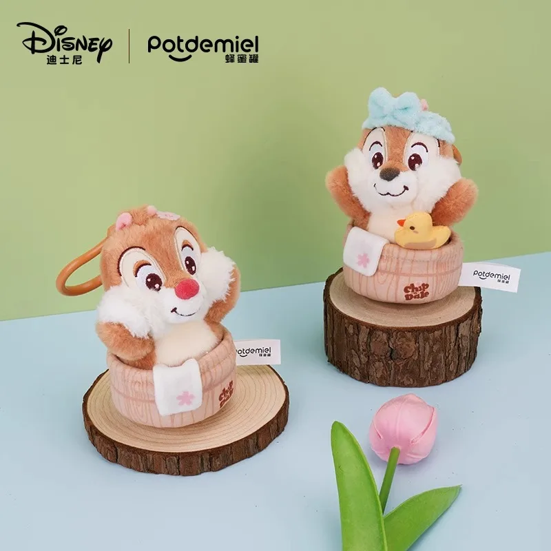 Genuine Anime Disney Chip \'n\' Dale Stuffed Plush Toys Dolls Keyring Cartoon Car Decoration Plushies Children\'s Birthday Gifts