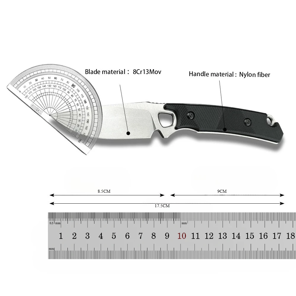 التخييم في الهواء الطلق جبل 2048 شفرة مثبتة سكين تسلق الرحلات الشواء الدفاع عن النفس الصيد المحمولة EDC المعدات الأساسية