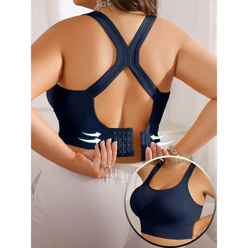 Sportbeha's voor dames Push-up schokabsorberende hardloopbeha Lagermaat Tankstijl Draadvrije Brasieres Para Mujer Bralette