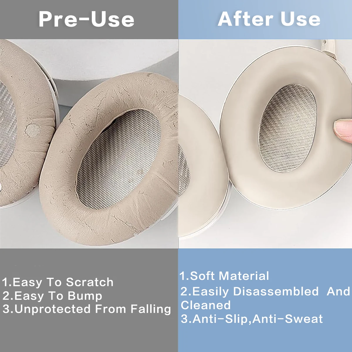 For Sony WH-1000XM5 Headphone silicone protective cover / earphone protective cover / earmuffs Protector Sleeve