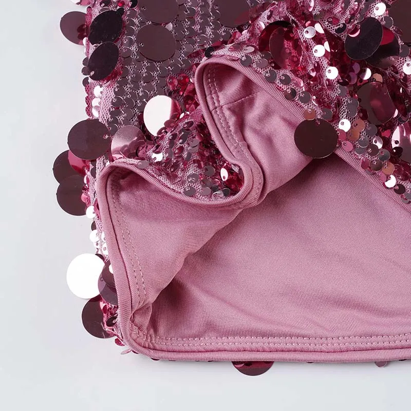 2025 خريف جديد مثير الترتر تصميم مرونة منخفضة الخصر سوبر السراويل النساء نمط الحفلات الغنيمة السراويل