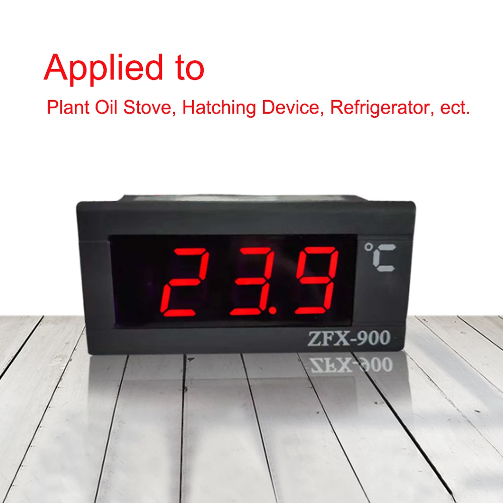 ZFX-900 Embedded Temperature Meter Intelligent Digital Temperature Display Panel for Refrigerator Deepfreeze Cold Closet