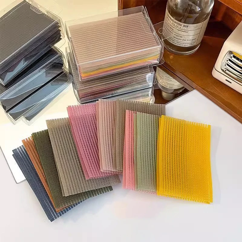 10 قطعة الانفجارات بلون ماجيك لصق المشاركات الشعر ملصق كليب النساء غسل الوجه ماكياج الفيلكرو التصحيح إكسسوارات الشعر أدوات التصميم