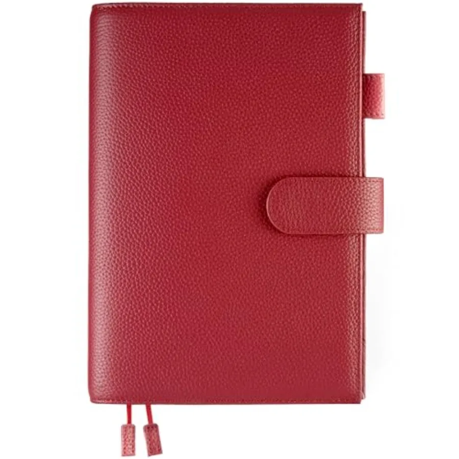 

Кожаная обложка для ежедневника Hobonichi Cousin, Stalogy, Midori, Leuchtturm1917 и других моделей - с петлей для ручки, слотами для карт, задним карманом и отделением для брелока.