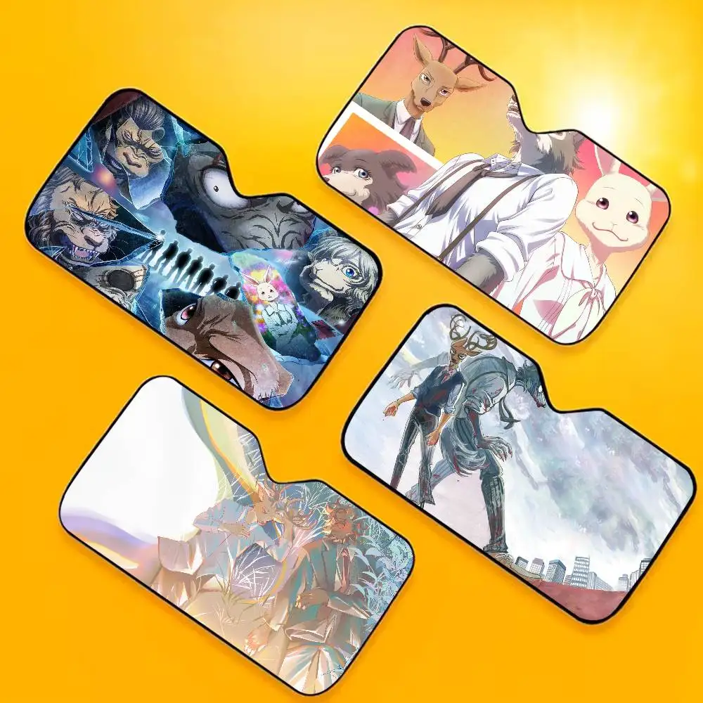 

Anime Beastars Heated Windshield Sunshade Car Window Windscreen Cover Sun Shade Auto Sun Visor Car-covers