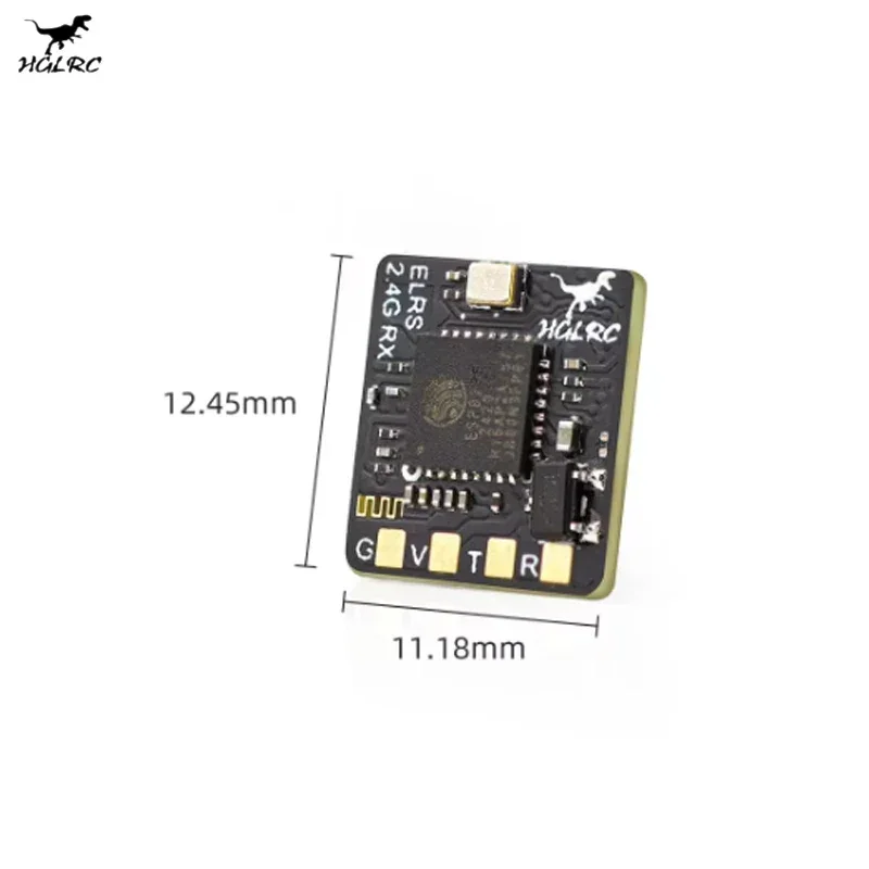 HGLRC ELRS 2.4G Ricevitore 500MHZ Tasso di aggiornamento ELRS 3.0 per aereo RC FPV Droni a lungo raggio Parti fai da te