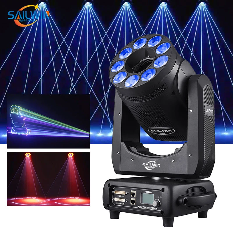 

Sailwin CE 10W La ser moving head light la ser sharpy Beam Lyre 10W RGB la ser Moving Head sharpy Beam Moving head lights