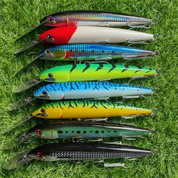 Trolling Casting Minnow Fishing Lure 130mm 32g 185mm 60g 225mm 76g Lure Artificial Hard Bait for Sea Boat Fishing Lures
