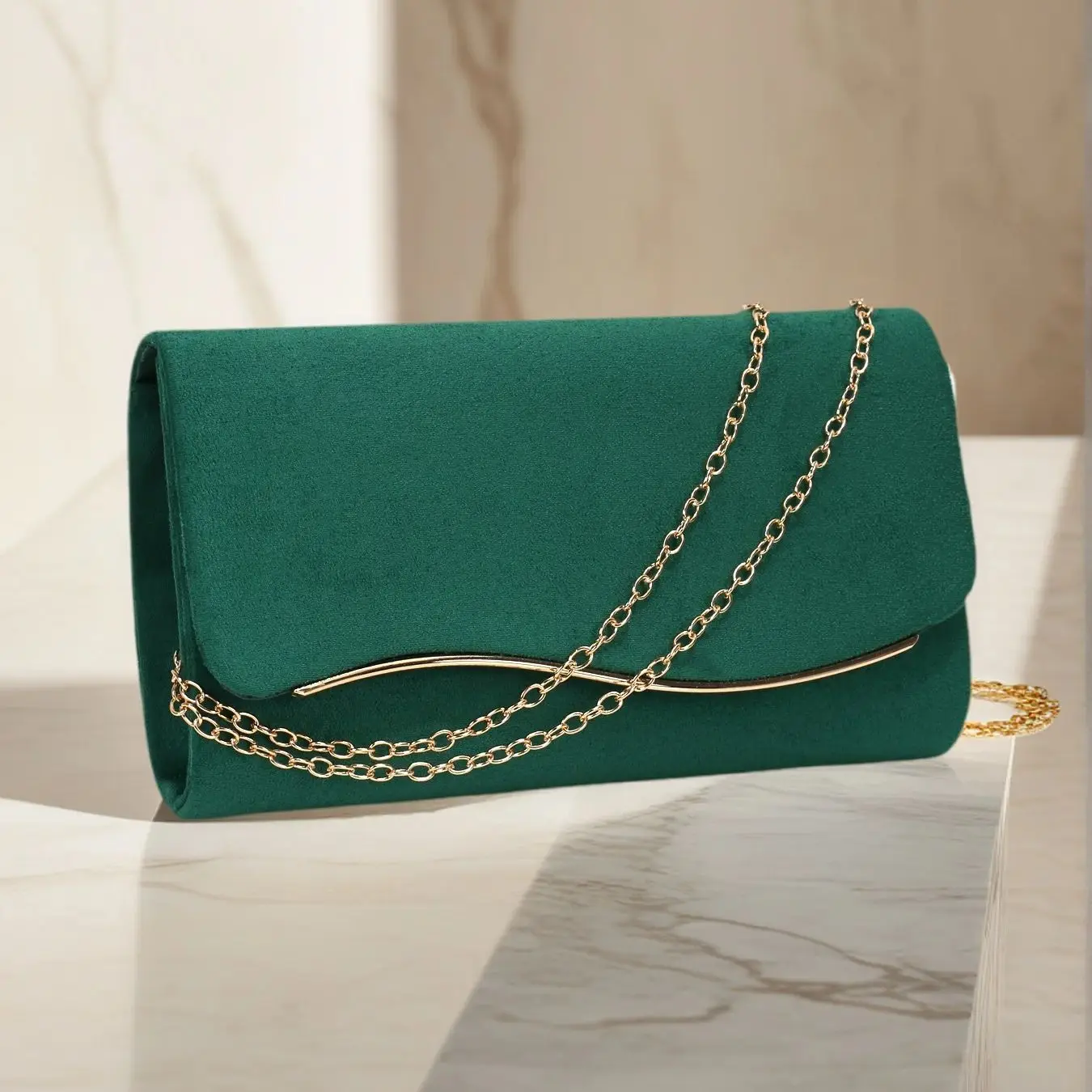 

Новый дизайн, дизайн конверта, женские вечерние сумки, абрикосовые бархатные блестящие металлические клатчи с цепочкой на плечо для свадьбы