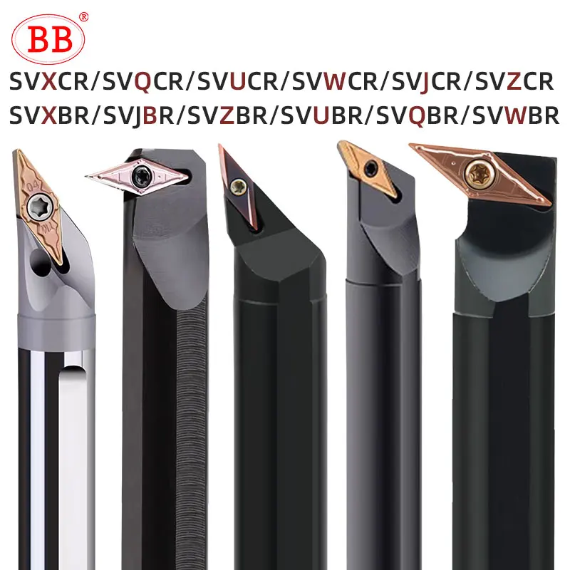 BB Lathe Turning Tool VCMT VBMT Holder 93 95 Degree SVXCR SVQCR SVJBR Screw Type Internal Turning Cutter 10K 12mm 16mm 20mm