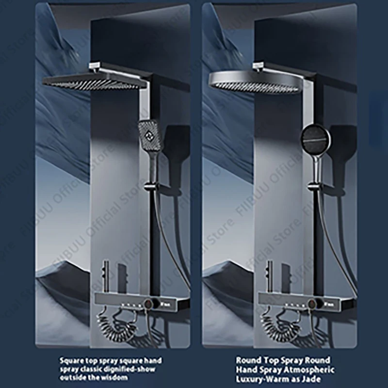 Rain Shower System Multifunction Adjustable Shower Set High Pressurized Shower Head Combo Shower Sprayer Bathroom Accessories