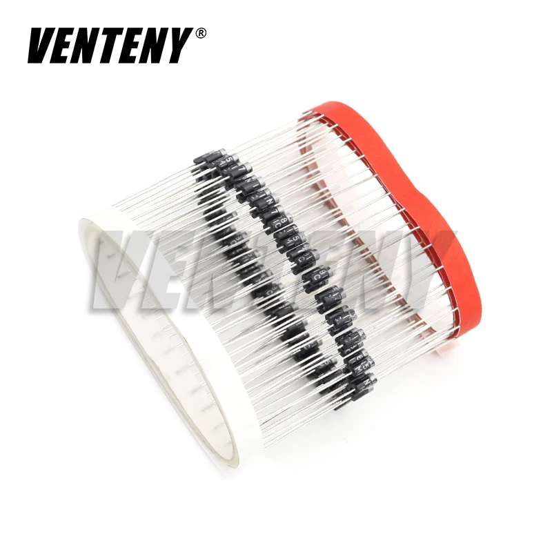 100pcs UF4007 FR107 FR207 RL207 1N4937 1N5392 1N5399 1N5817 1N5818 1N5819 UF4005 UF4004 FR104 FR157 RL257 Rectifier Diode