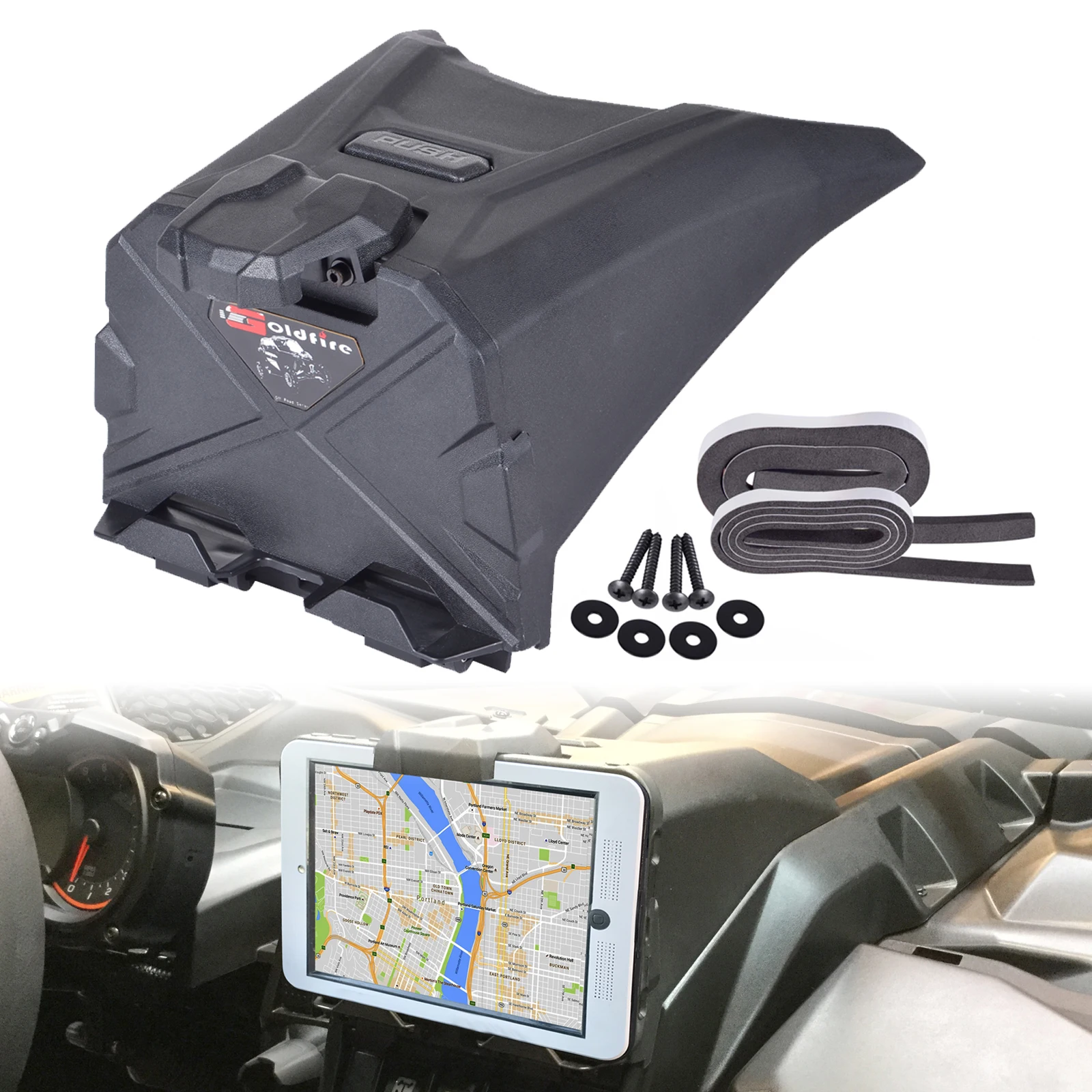 

UTV Accessories Electric Device Tablet Holder GPS Mount Fits For Can Am Maverick X3 2017- 2022 All Models Replace OEM #715002874